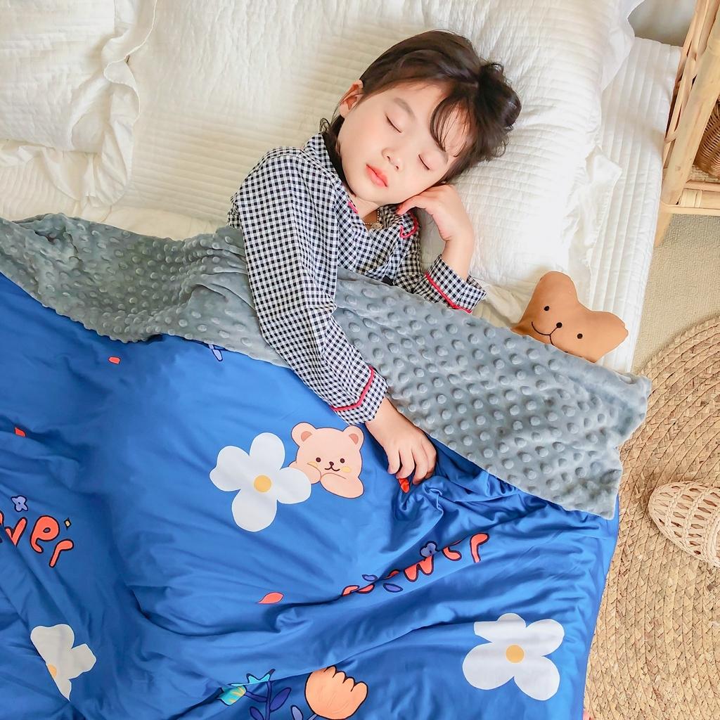 91家纺网 家纺一手货源 找家纺 星期八 2020新款A类针织棉豆豆毯 乖乖熊