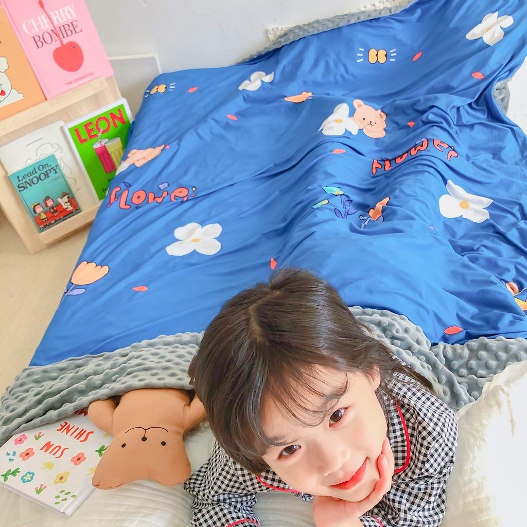 91家纺网 家纺一手货源 找家纺 星期八 2020新款A类针织棉豆豆毯 乖乖熊