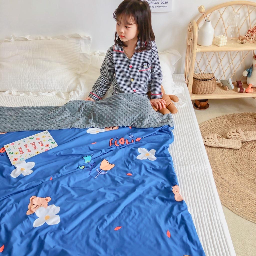 91家纺网 家纺一手货源 找家纺 星期八 2020新款A类针织棉豆豆毯 乖乖熊