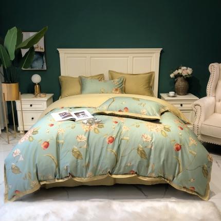 太古汇 2020新款60支数码印花小边款四件套罗德里