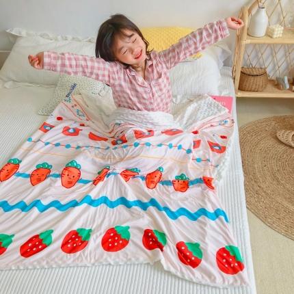 星期八 2020新款A类针织棉豆豆毯 小萝卜