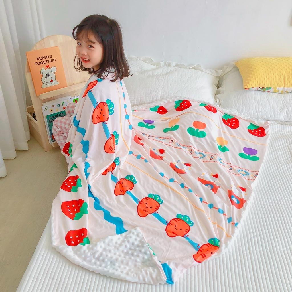 91家纺网 家纺一手货源 找家纺 星期八 2020新款A类针织棉豆豆毯 小萝卜