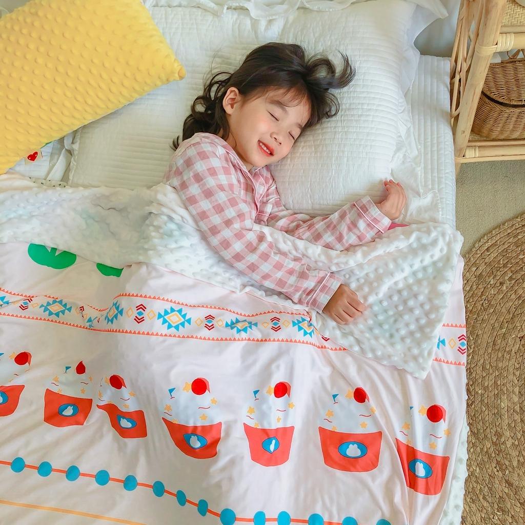 91家纺网 家纺一手货源 找家纺 星期八 2020新款A类针织棉豆豆毯 小萝卜