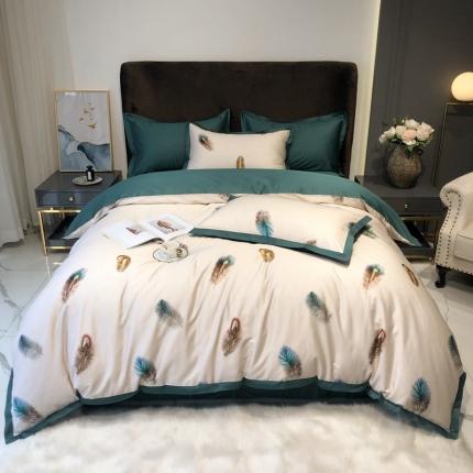 太古汇 2020新款60支数码印花小边款四件套亚尔森-米