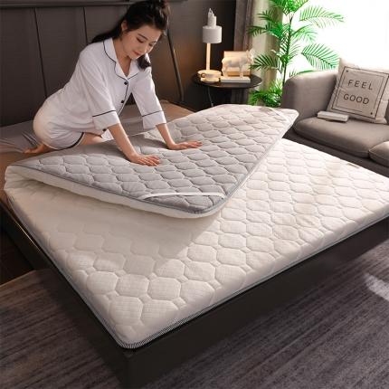 米乐床垫 2020透气针织床垫 双面白灰