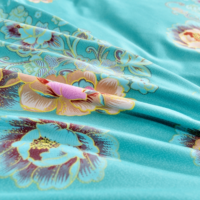 91家纺网 家纺一手货源 找家纺 梦柏 2020秋冬新品大版四件套 花语悠然