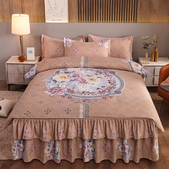 91家纺网 家纺一手货源 找家纺 梦柏 2020秋冬新品大版四件套 绚烂