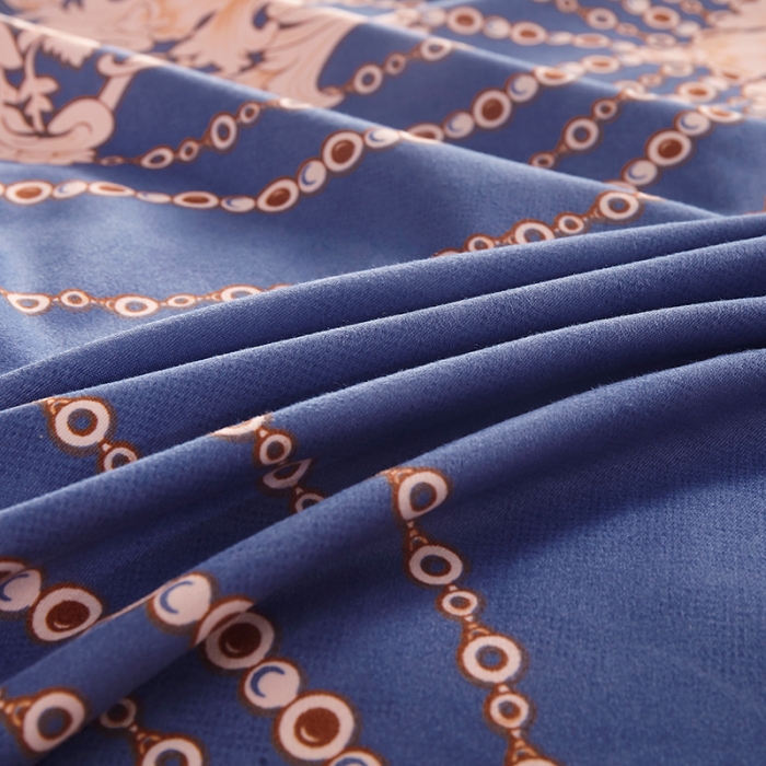 91家纺网 家纺一手货源 找家纺 梦柏 2020秋冬新品大版四件套 莫奈花丛