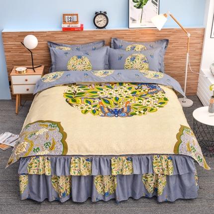 91家纺网 家纺一手货源 找家纺 （总）梦柏 2020新款加厚磨毛四件套大版