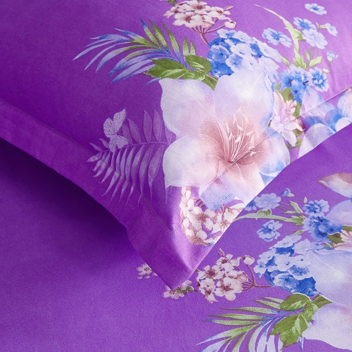 91家纺网 家纺一手货源 找家纺 梦柏 2020新款加厚磨毛四件套大版 朵韵