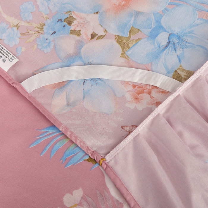 91家纺网 家纺一手货源 找家纺 梦柏 2020新款加厚磨毛四件套大版 花季