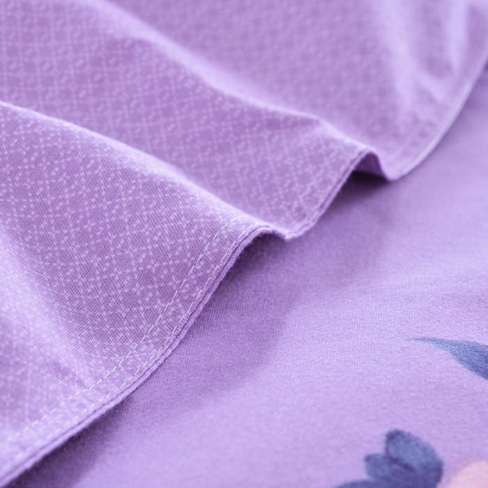 91家纺网 家纺一手货源 找家纺 梦柏 2020新款加厚磨毛四件套大版 花香四溢（床裙款）