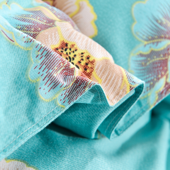 91家纺网 家纺一手货源 找家纺 梦柏 2020新款加厚磨毛四件套大版 花语悠然