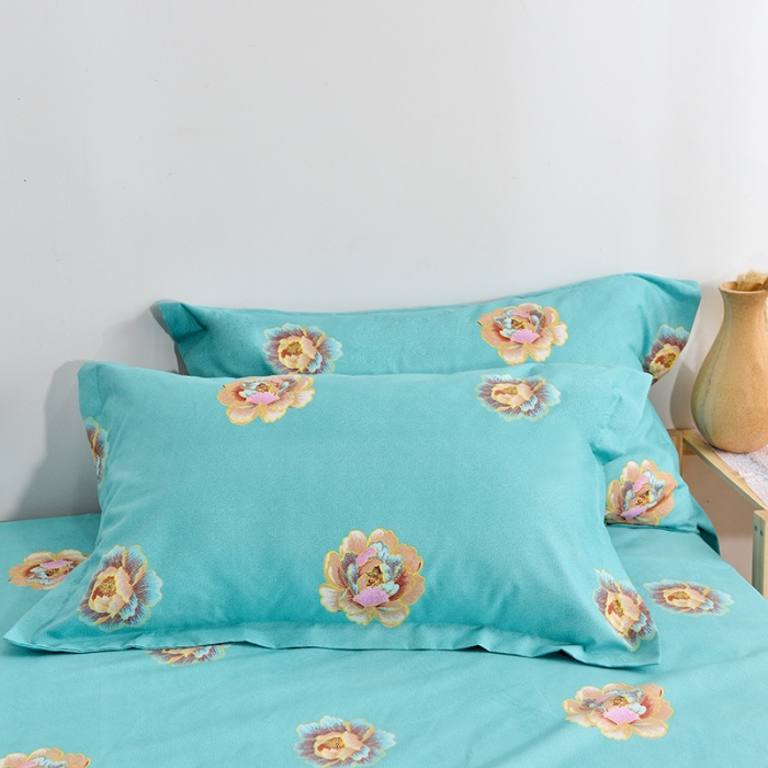 91家纺网 家纺一手货源 找家纺 梦柏 2020新款加厚磨毛四件套大版 花语悠然