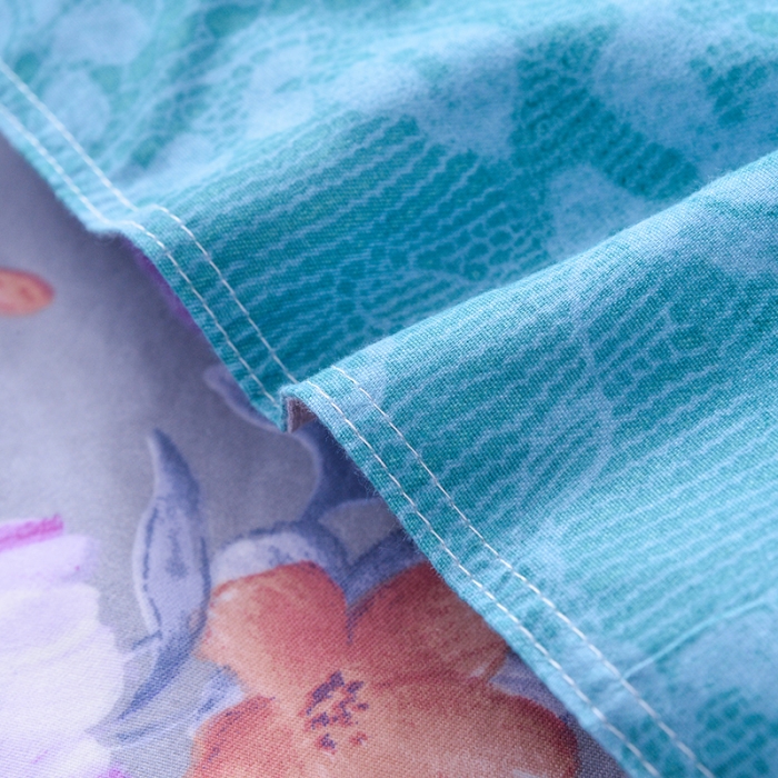 91家纺网 家纺一手货源 找家纺 梦柏 2020新款加厚磨毛四件套大版 花韵纷飞