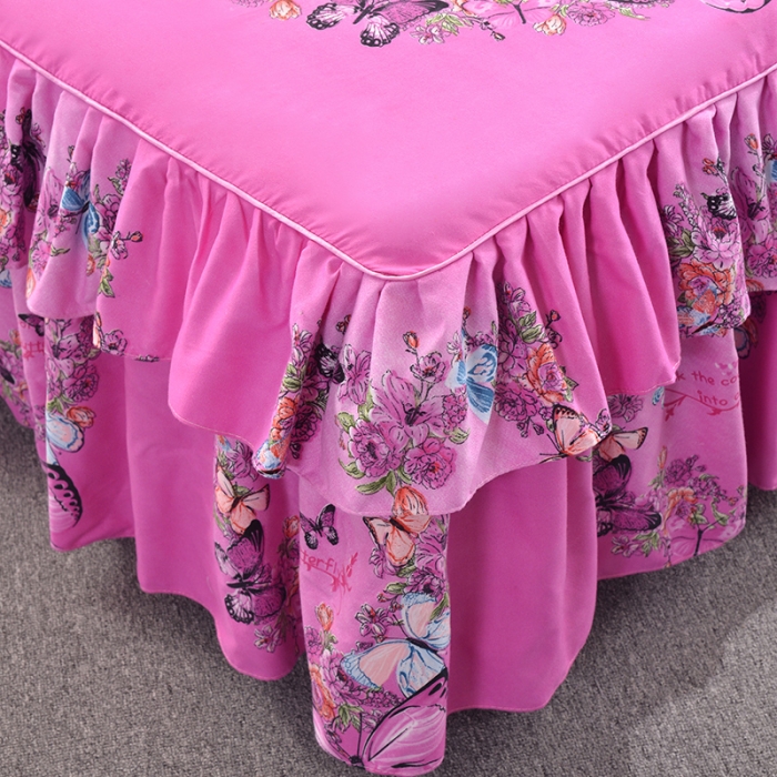 91家纺网 家纺一手货源 找家纺 梦柏 2020新款加厚磨毛四件套大版 浪漫花环