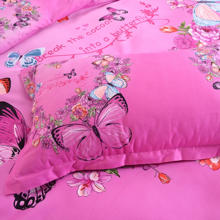 91家纺网 家纺一手货源 找家纺 梦柏 2020新款加厚磨毛四件套大版 浪漫花环