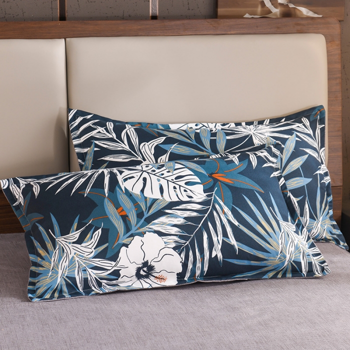 91家纺网 家纺一手货源 找家纺 130g生态长绒棉贡棉植物羊绒加厚斜纹磨毛四件套 月色