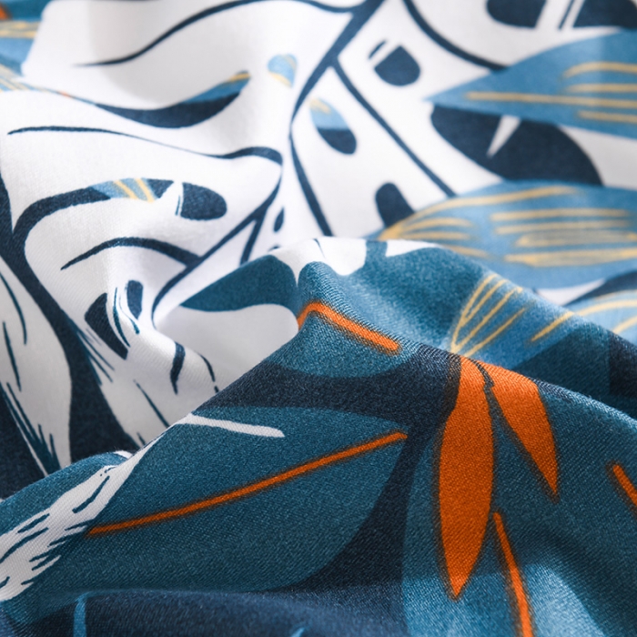 91家纺网 家纺一手货源 找家纺 130g生态长绒棉贡棉植物羊绒加厚斜纹磨毛四件套 月色