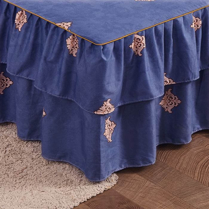 91家纺网 家纺一手货源 找家纺 梦柏 2020新款加厚磨毛四件套大版 莫奈花丛