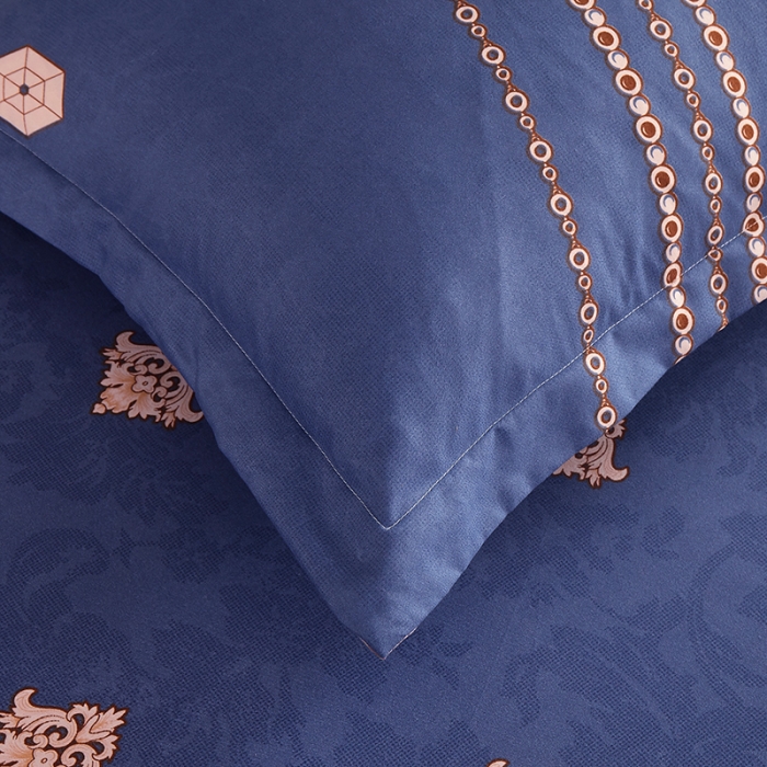 91家纺网 家纺一手货源 找家纺 梦柏 2020新款加厚磨毛四件套大版 莫奈花丛