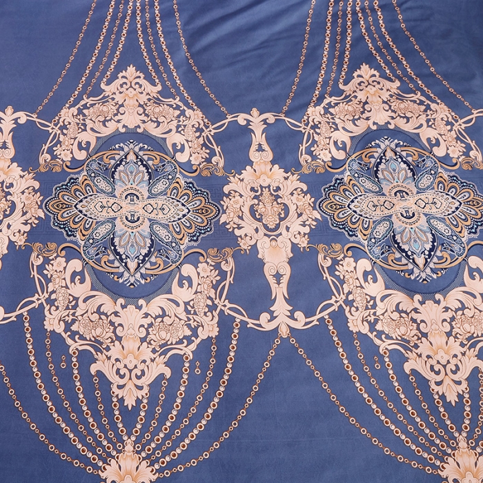 91家纺网 家纺一手货源 找家纺 梦柏 2020新款加厚磨毛四件套大版 莫奈花丛