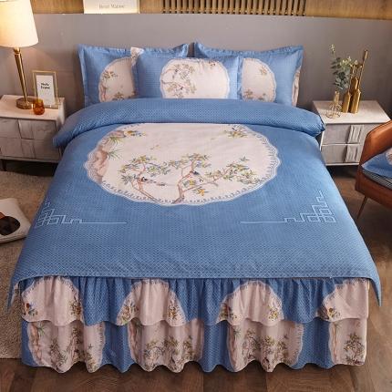 梦柏 2020新款加厚磨毛四件套大版 莫言