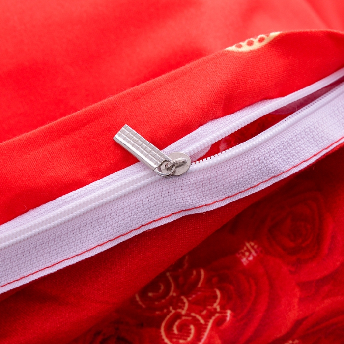 91家纺网 家纺一手货源 找家纺 梦柏 2020新款加厚磨毛四件套大版 喜结良缘（床裙款）