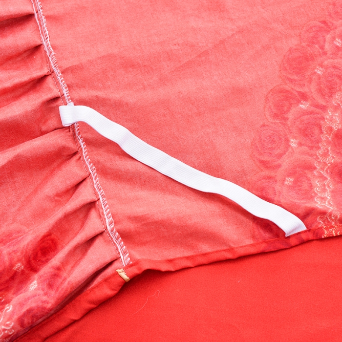 91家纺网 家纺一手货源 找家纺 梦柏 2020新款加厚磨毛四件套大版 喜结良缘（床裙款）