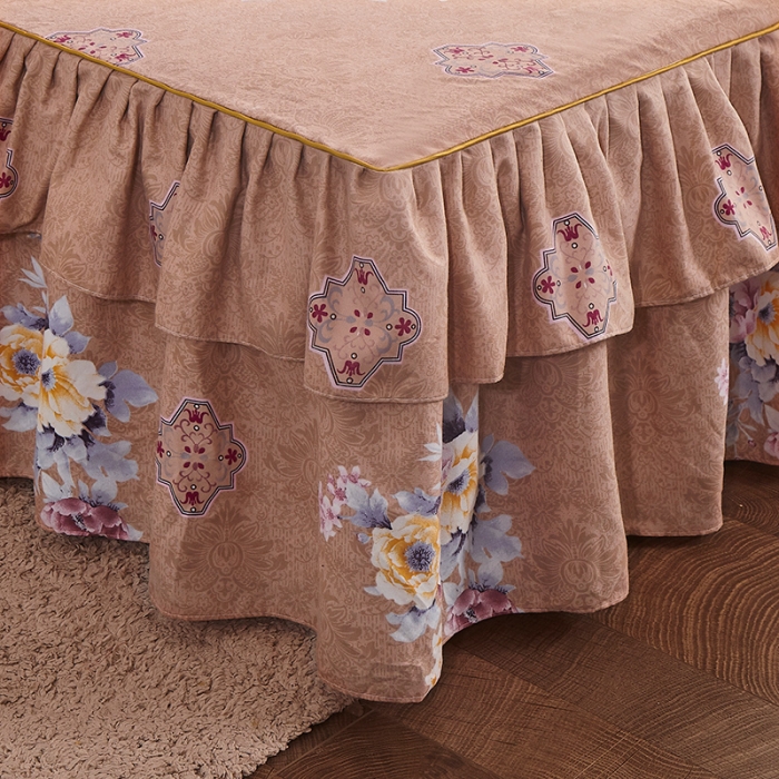 91家纺网 家纺一手货源 找家纺 梦柏 2020新款加厚磨毛四件套大版 绚烂