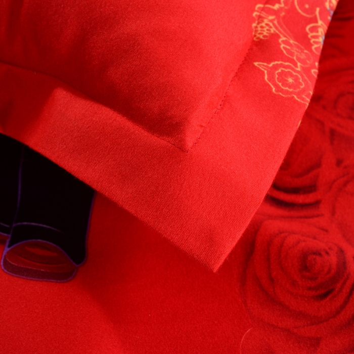 91家纺网 家纺一手货源 找家纺 梦柏 2020新款加厚磨毛四件套大版 钟爱一生