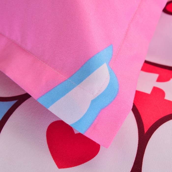 91家纺网 家纺一手货源 找家纺 梦柏 2020新款加厚磨毛四件套小版 kt猫-粉