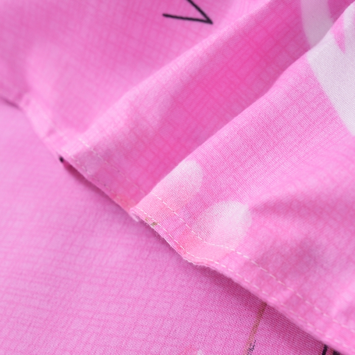 91家纺网 家纺一手货源 找家纺 梦柏 2020新款加厚磨毛四件套小版 春风里-粉