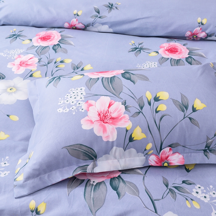 91家纺网 家纺一手货源 找家纺 梦柏 2020新款加厚磨毛四件套小版 淡雅清香