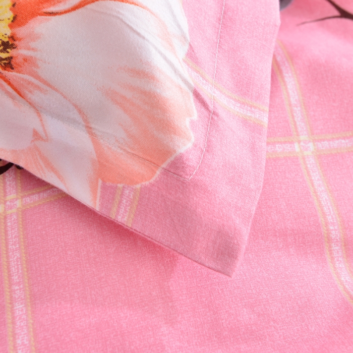 91家纺网 家纺一手货源 找家纺 梦柏 2020新款加厚磨毛四件套小版 花仙子-粉