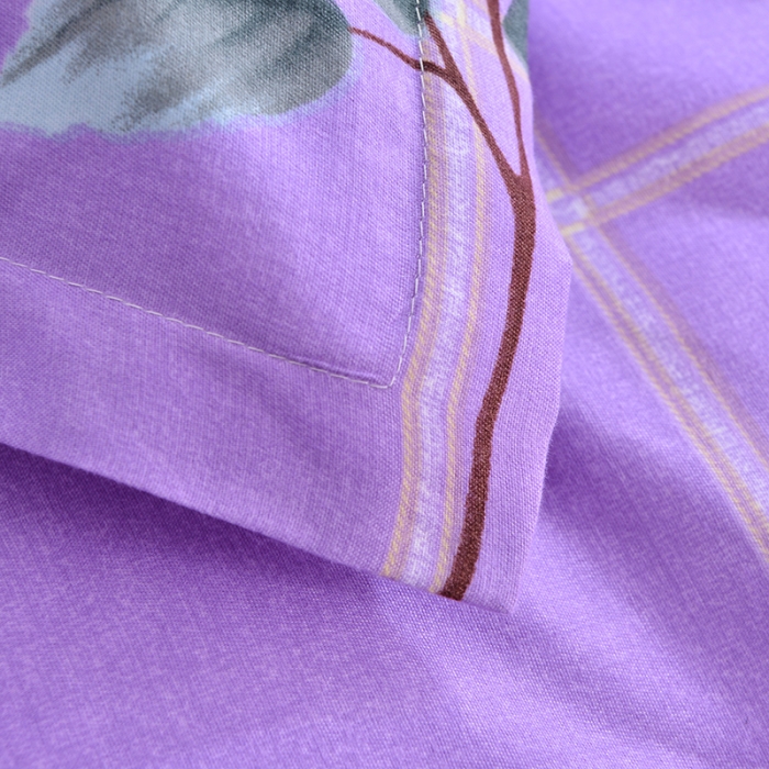 91家纺网 家纺一手货源 找家纺 梦柏 2020新款加厚磨毛四件套小版 花仙子-紫