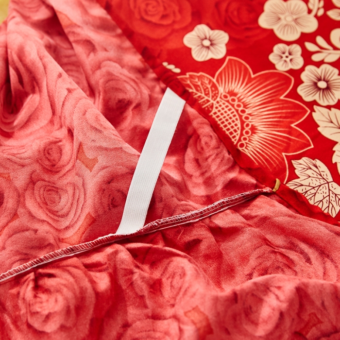 91家纺网 家纺一手货源 找家纺 梦柏 2020新款加厚磨毛四件套小版 花香飘逸