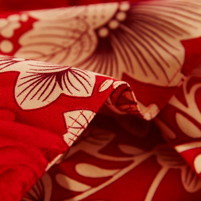 91家纺网 家纺一手货源 找家纺 梦柏 2020新款加厚磨毛四件套小版 花香飘逸