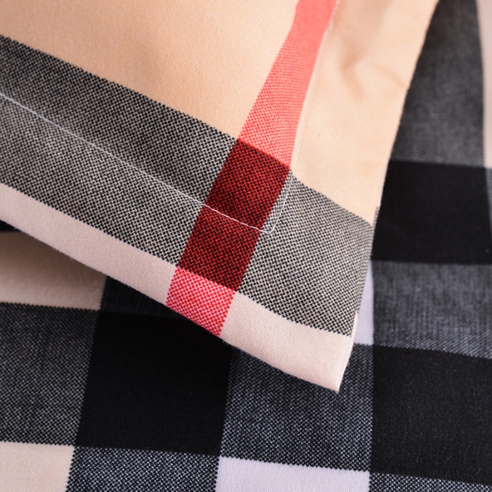 91家纺网 家纺一手货源 找家纺 梦柏 2020新款加厚磨毛四件套小版 经典格子