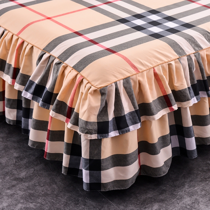 91家纺网 家纺一手货源 找家纺 梦柏 2020新款加厚磨毛四件套小版 经典格子