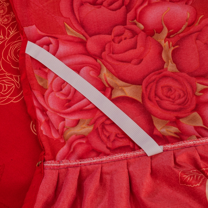 91家纺网 家纺一手货源 找家纺 梦柏 2020新款加厚磨毛四件套小版 双喜玫瑰