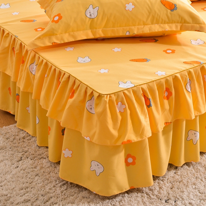 91家纺网 家纺一手货源 找家纺 梦柏 2020新款加厚磨毛四件套小版 兔子小姐