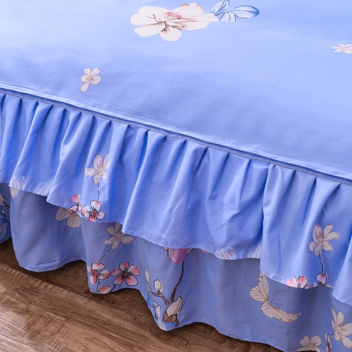 91家纺网 家纺一手货源 找家纺 梦柏 2020新款加厚磨毛四件套小版 幸福花开