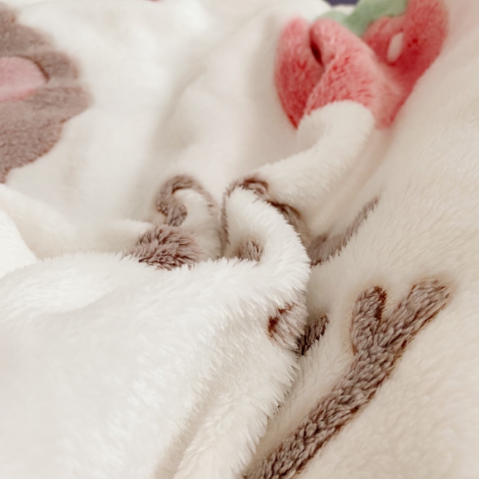 91家纺网 家纺一手货源 找家纺 川悦生活 2020新款雪花绒四件套 果子蛋糕