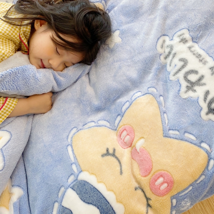 91家纺网 家纺一手货源 找家纺 川悦生活 2020新款雪花绒四件套 晚安星语