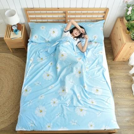 91家纺网 家纺一手货源 找家纺 巴宝路 2020新款全棉旅行睡袋清新雏菊