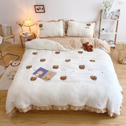 91家纺网 家纺一手货源 找家纺 （总）川悦生活 2020新款羊羔绒毛巾绣四件套