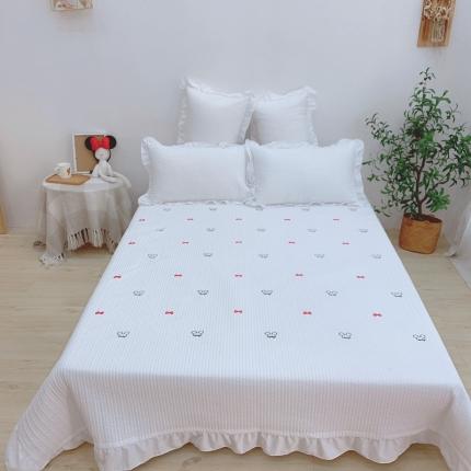 91家纺网 家纺一手货源 找家纺 漫调 2022新款ins风韩版床盖三件套 幸运鼠白