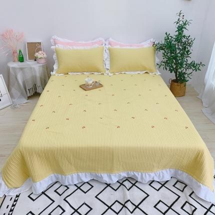 91家纺网 家纺一手货源 找家纺 （总）漫调 2022新款ins风韩版床盖三件套