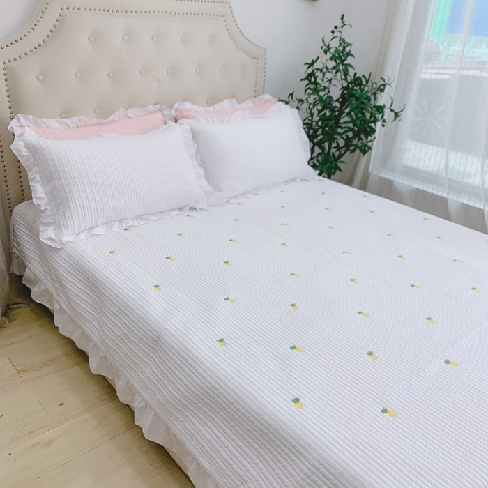 91家纺网 家纺一手货源 找家纺 （总）漫调 2022新款ins风韩版床盖三件套